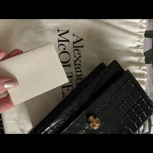 [SOLD] Authentic Alexander McQueen croc leather crossbody - Picture 7 of 7